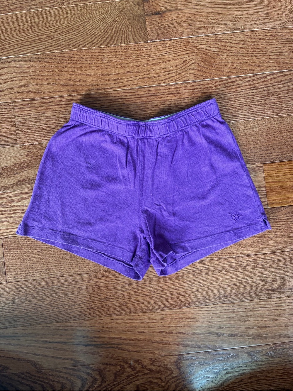 Justice Purple Girls’ Knit Elastic-Waist Shorts - girls 10 - casual sporty basic
